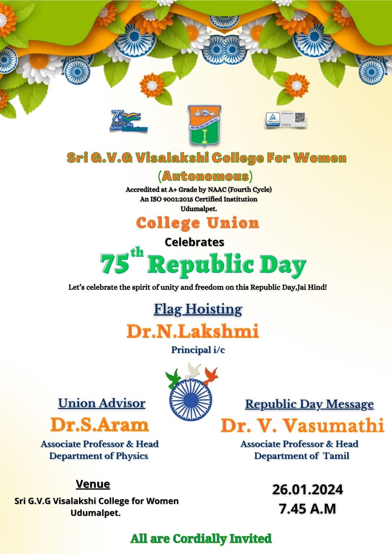 Sri G.V.G. Visalakshi College for Women, Udumalpet, Tamilnadu, India